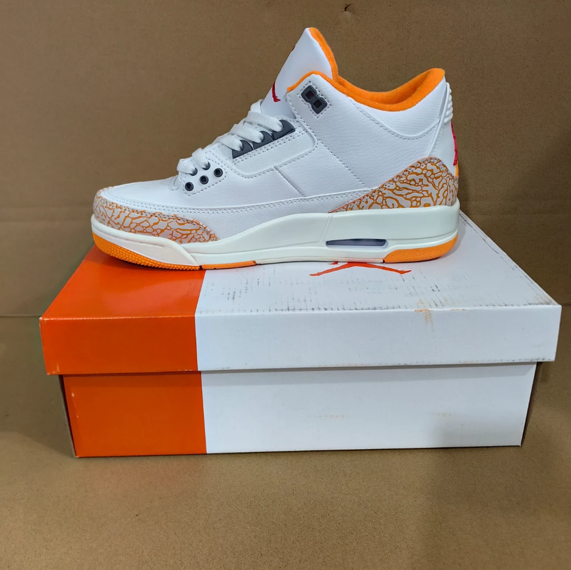 Air Jordan 3 Orange Citrus Shoes Sneakers by Air Jordan