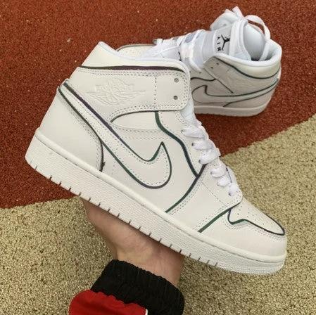 Air Jordan 1 Mid SE White Pink Yellow by Air Jordan