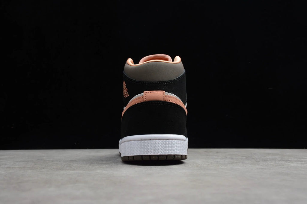 Air Jordan 1 Mid SE White Apricot Agate Black by Air Jordan