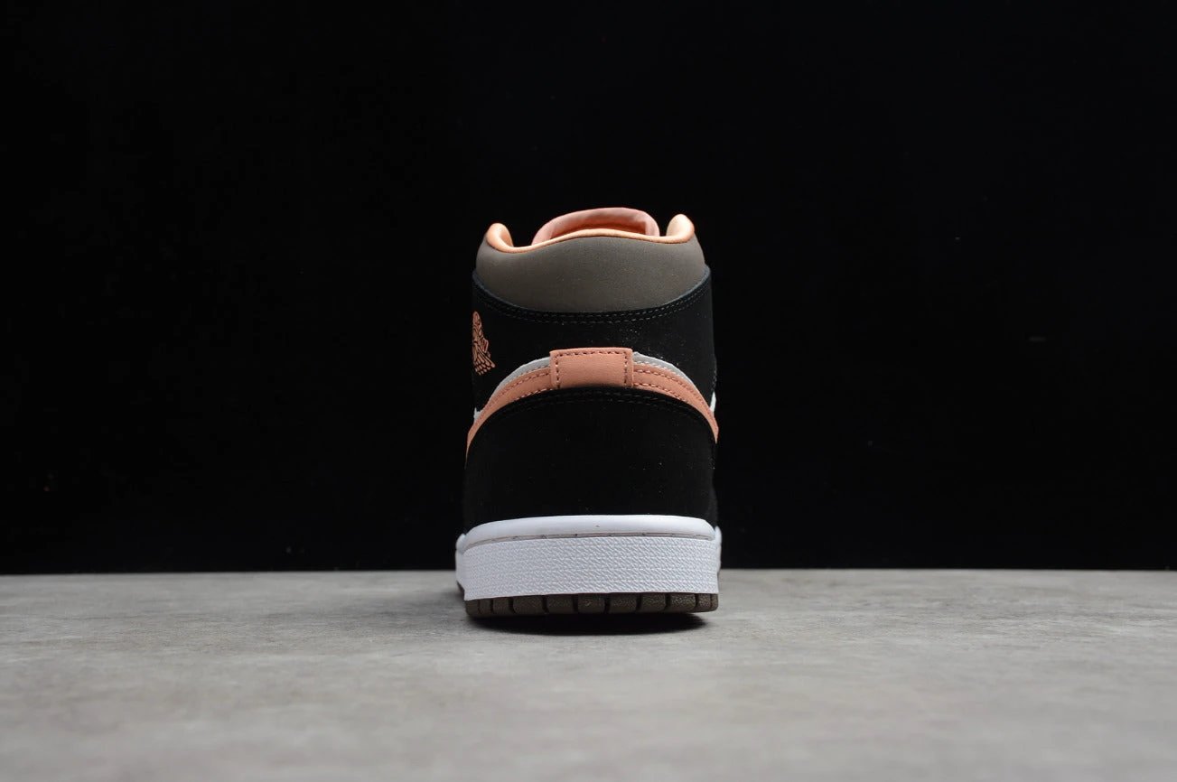 Air Jordan 1 Mid SE White Apricot Agate Black by Air Jordan