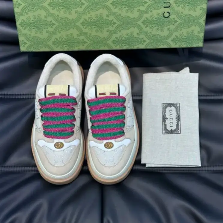 GG Screener GG Leather-Trimmed Canvas Shoes Sneakers by Air Jordan