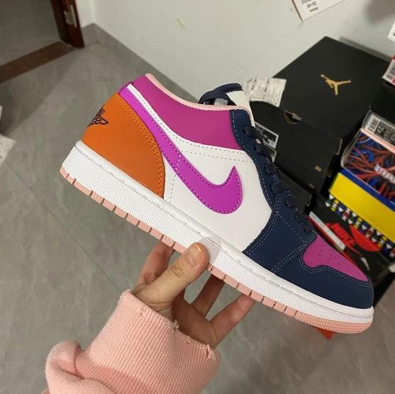 Air Jordan 1 Low SE Mismatched Purple Magenta by Air Jordan