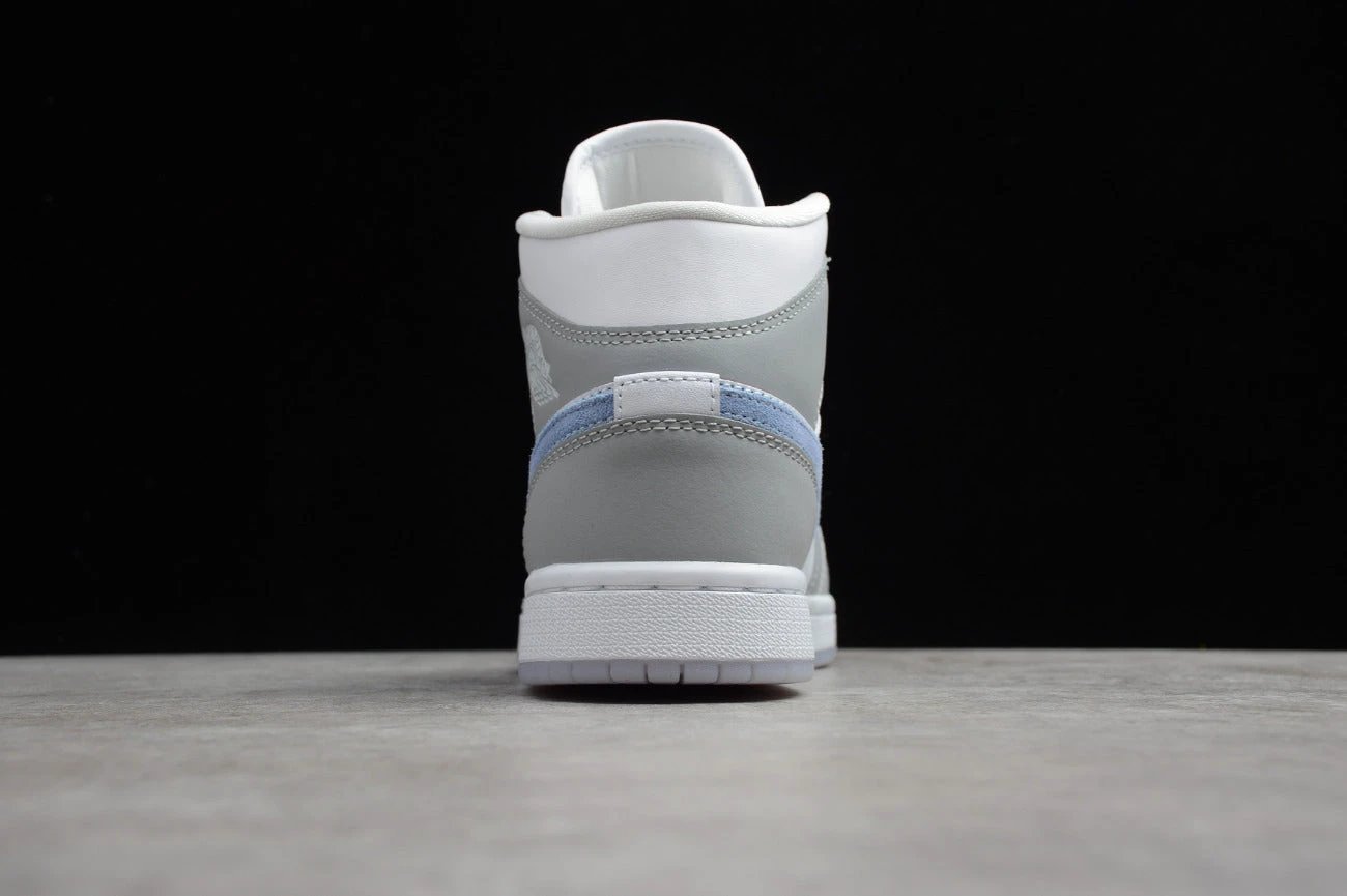 Air Jordan 1 Mid White Gray Blue by Air Jordan