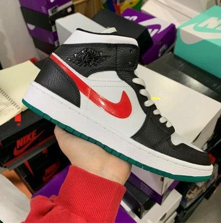 Air Jordan 1 Mid Red And Yellow Color Hook by Air Jordan