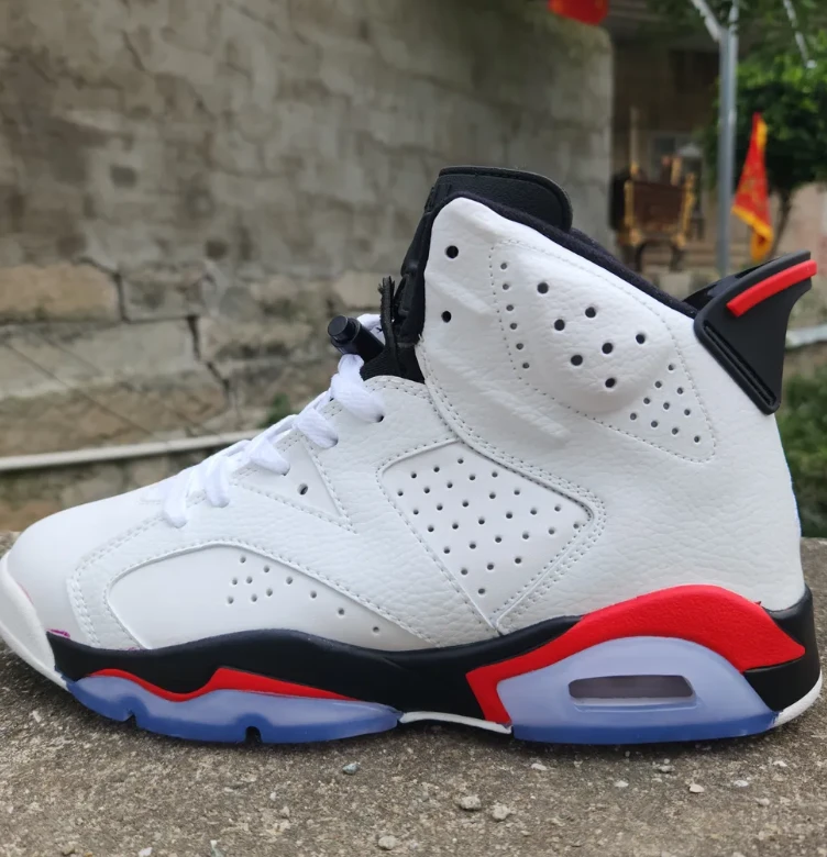 Air Jordan 6 WhiteFire Red 2025 Shoes Sneakers by Air Jordan