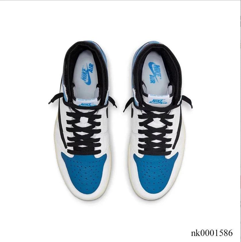 Travis Scott x Fragment xAir Jordan 1 High “Military Blue” Shoes Sneakers by Air Jordan