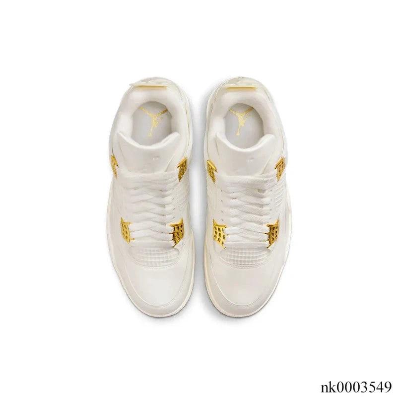 Air Jordan 4 Sail Metallic Gold Shoes Sneakers by Air Jordan