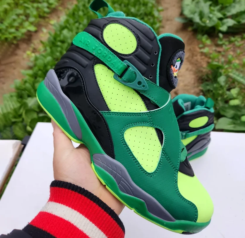 Air Jordan 8 Oregon PE Gorge Green Shoes Sneakers by Air Jordan
