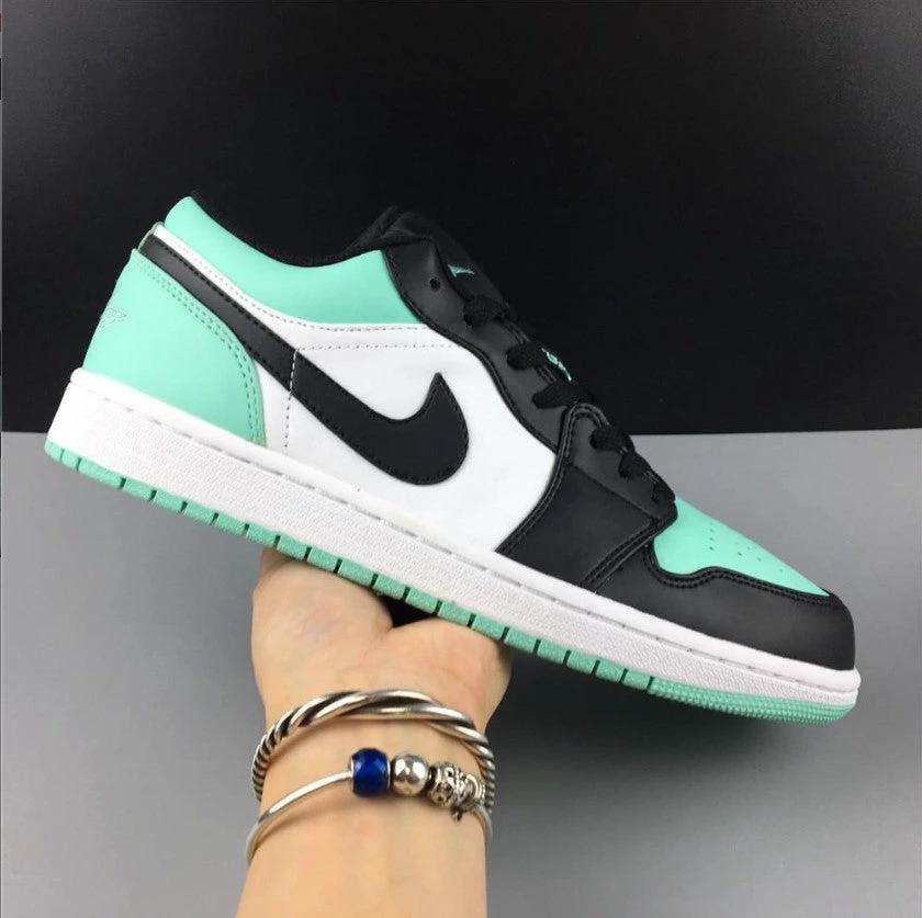 Air Jordan 1 Low Emerald Toe Shoes Sneakers by Air Jordan