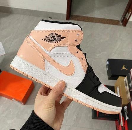 Air Jordan 1 Mid Crimson Tint Toe Cherry Blossom Pink by Air Jordan
