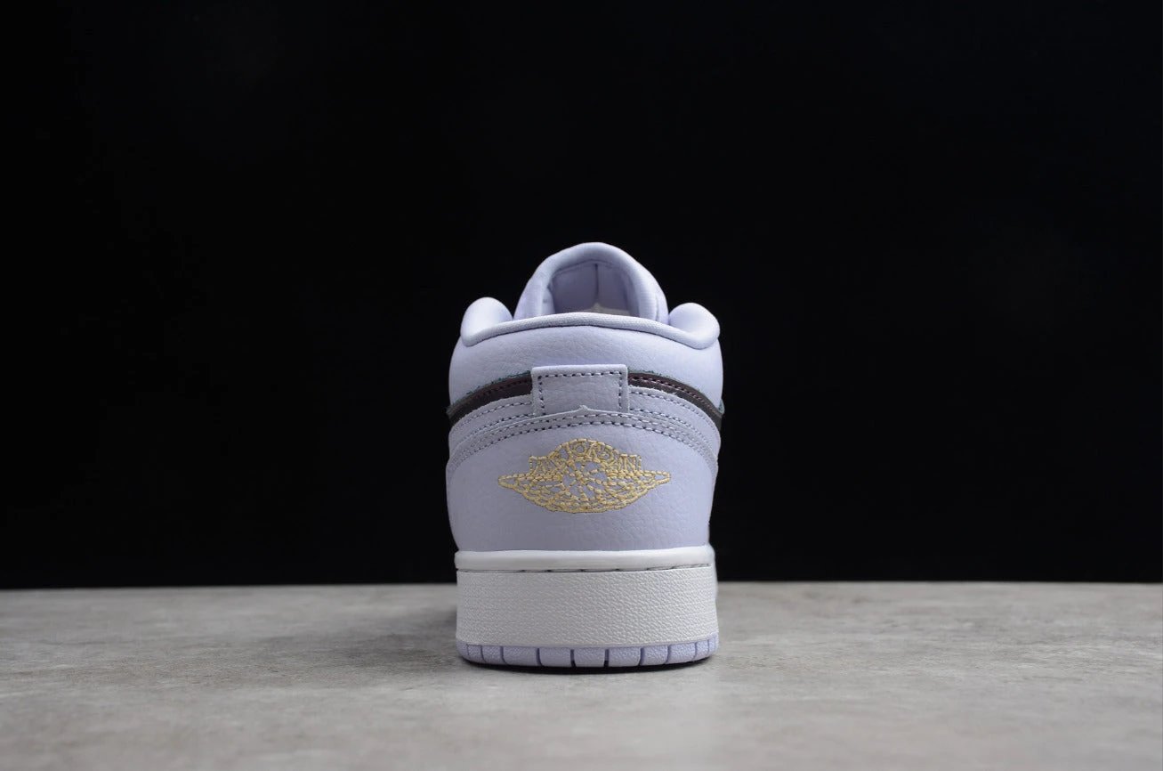 Air Jordan 1 Low Top White Purple by Air Jordan
