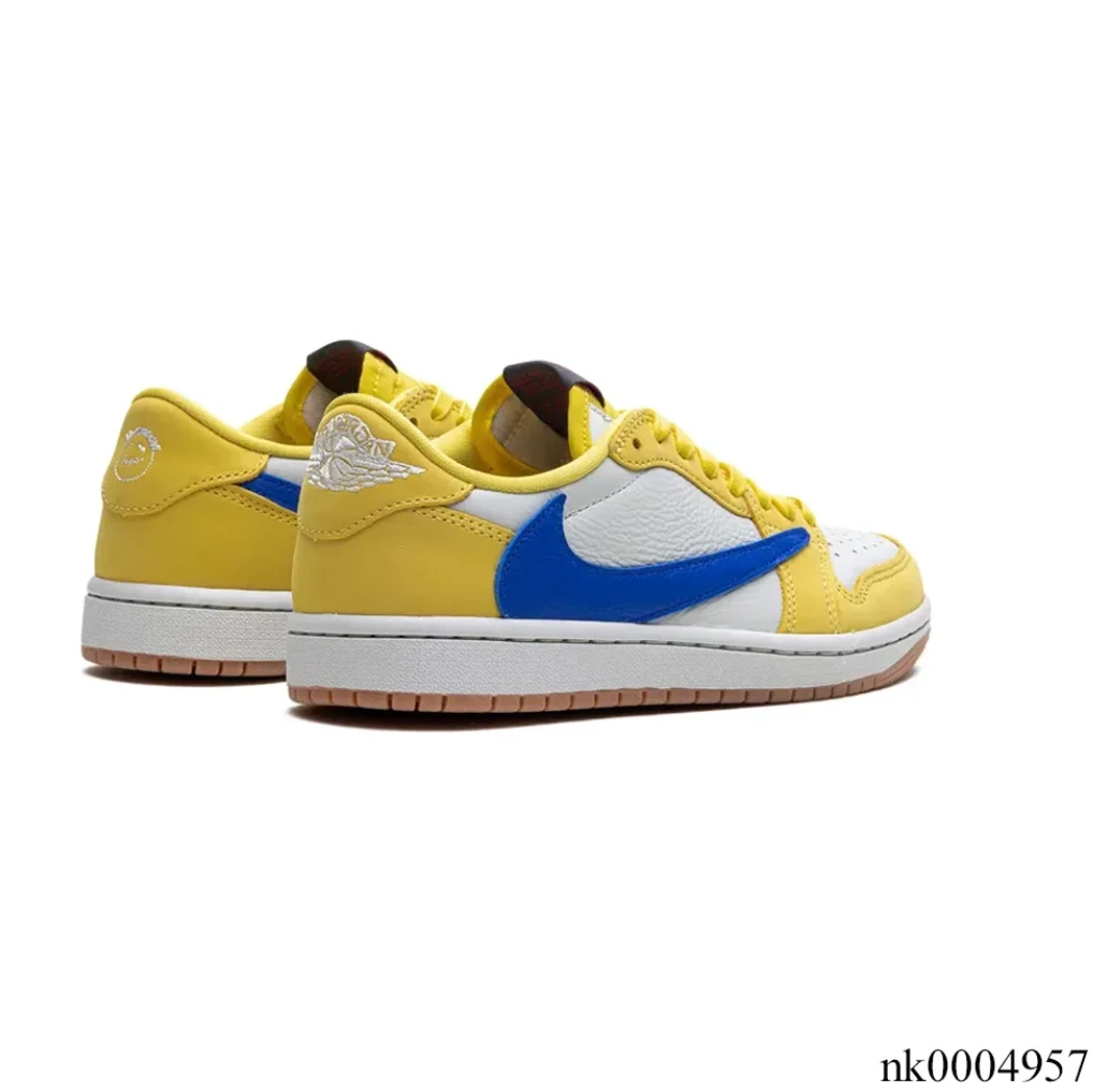 Travis Scott x Air Jordan 1 Retro Low Canary Shoes Sneakers by Air Jordan