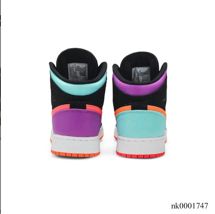 Air Jordan 1 Mid Multi-Color Shoes Sneakers by Air Jordan