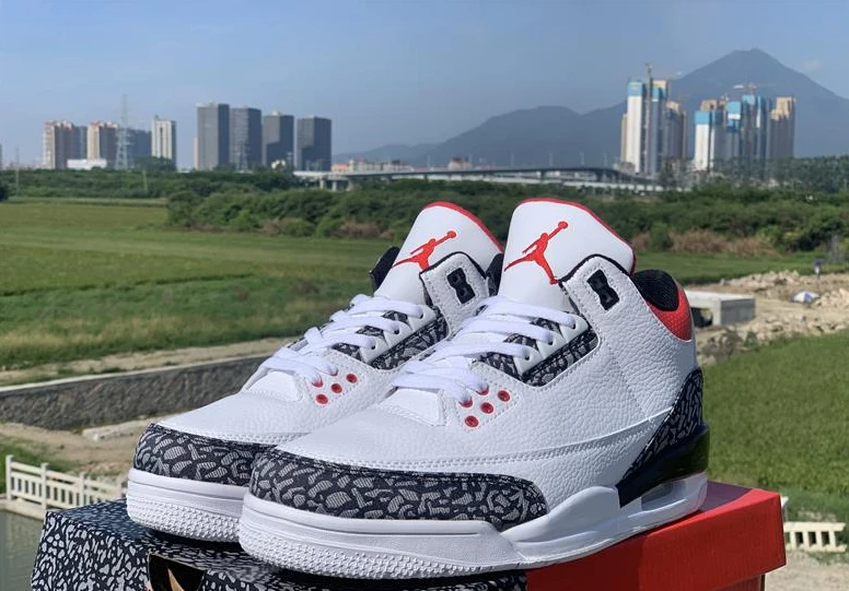 Air Jordan 3 Retro SE Fire Red Denim by Air Jordan