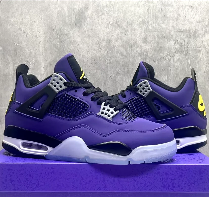Air Jordan 4 Lakers Shoes Sneakers by Air Jordan