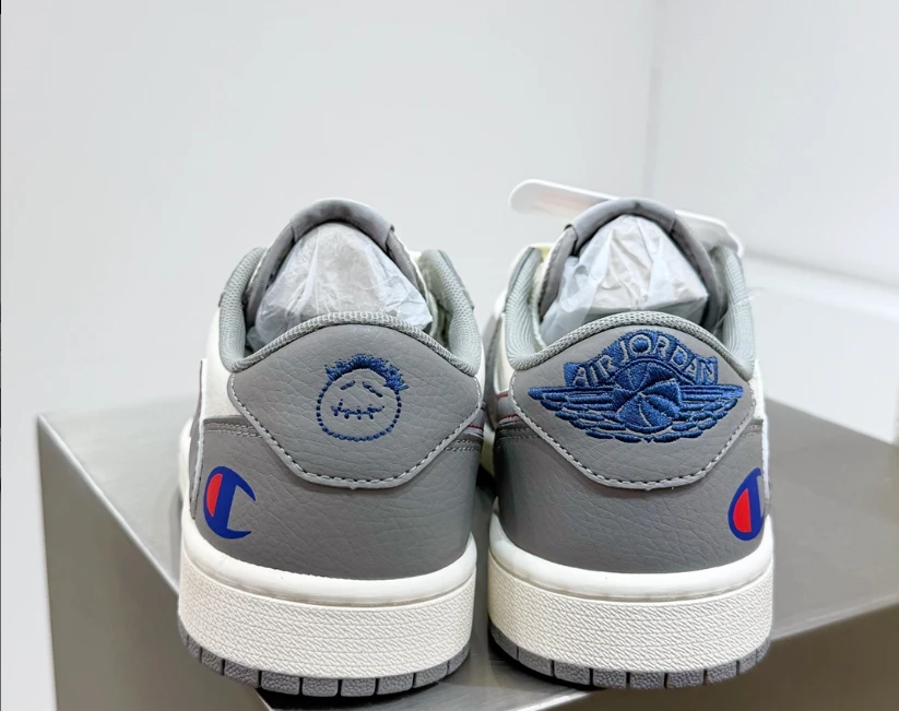 Air Jordan 1 Low x Travis Scott x Champion Shoes Sneakers by Air Jordan