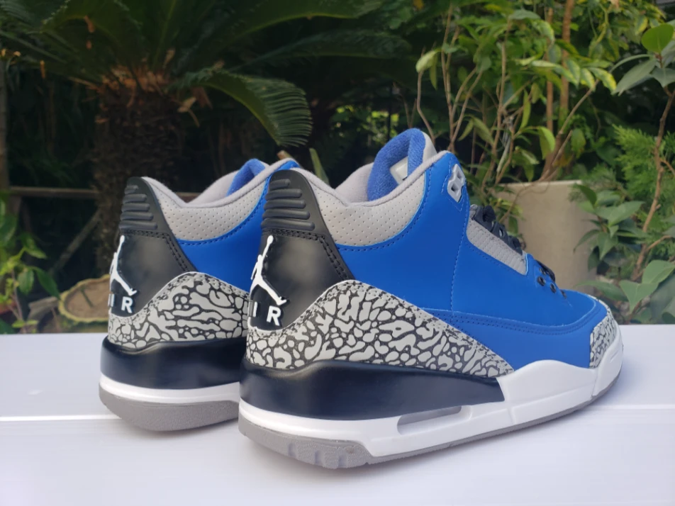 Air Jordan 3 Retro Varsity Royal Black Cement by Air Jordan