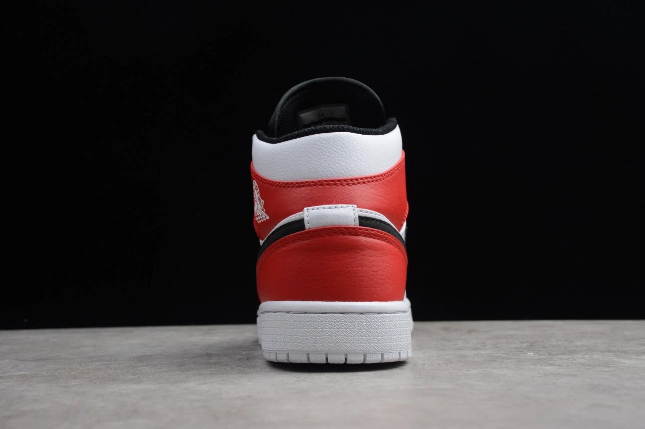 Air Jordan 1 Mid White Red by Air Jordan