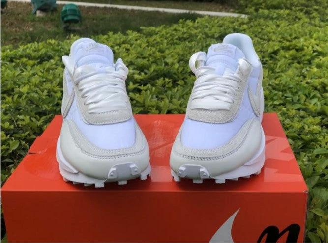 Sacai x LDWaffle White Nylon Shoes Sneakers by Air Jordan