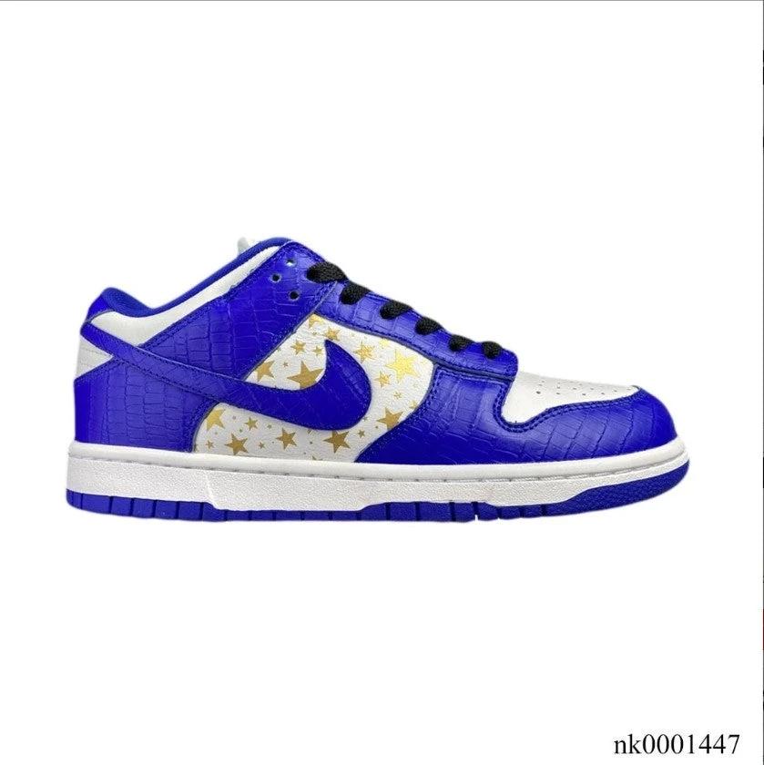 Nike SB Dunk Low White Blue x Supreme Shoes Sneakers by Air Jordan