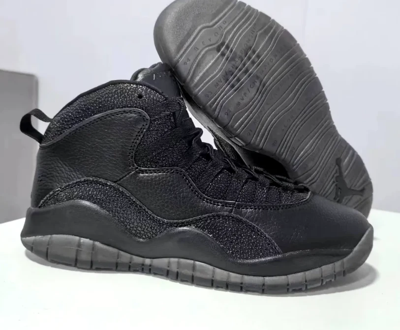 AJ 10 Retro Drake OVO Black Shoes Sneakers by Air Jordan