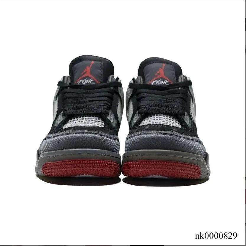OFF-WHITE x Air Jordan 4 Bred Shoes Sneakers by Air Jordan