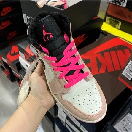 Air Jordan 1 Mid Crimson Tint Black And White Powder by Air Jordan