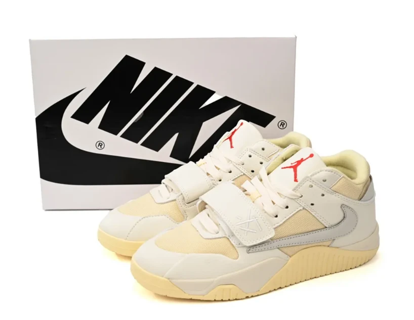 Travis Scott x Jumpman Jack White Cream Shoes Sneakers by Air Jordan