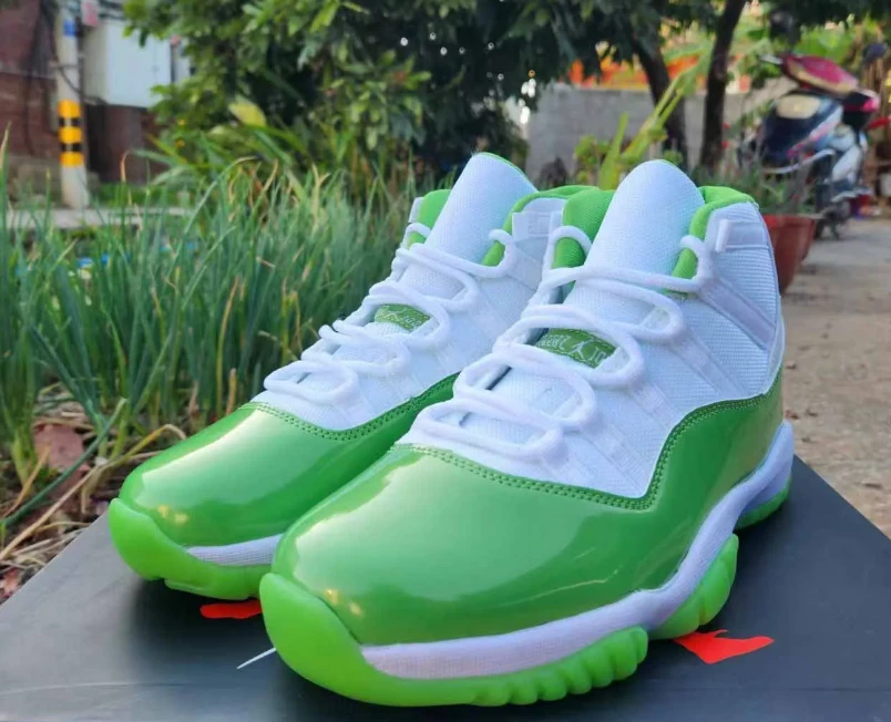 Air Jordan 11 Lime Green Shoes Sneakers by Air Jordan