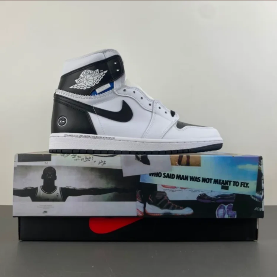 Fragment x Union LA x Air Jordan 1 High OG Black White Shoes Sneakers by Air Jordan