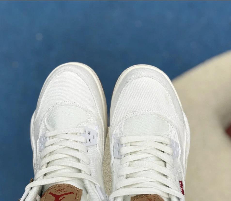 Air Jordan 4 Retro Levi’s White (Levi’s Tag) Shoes by Air Jordan