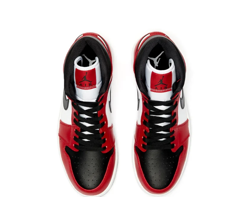 Air Jordan 1 Mid Chicago Toe Shoes Sneakers by Air Jordan