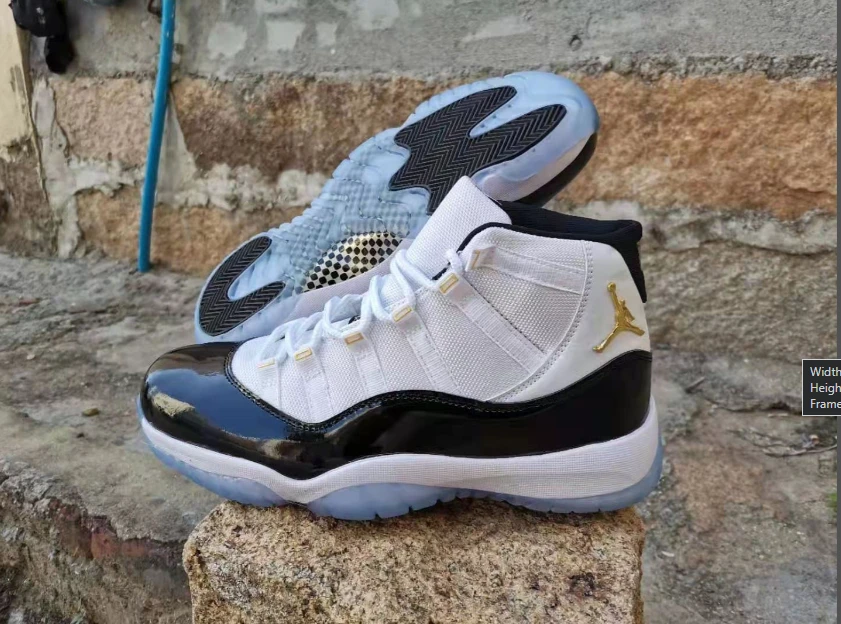 Air Jordan 11 White Black Gold by Air Jordan