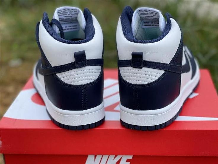 Dunk High Championship Navy Shoes Sneakers by Air Jordan