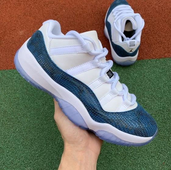 Air Jordan 11 Low Snake Skin Navy by Air Jordan