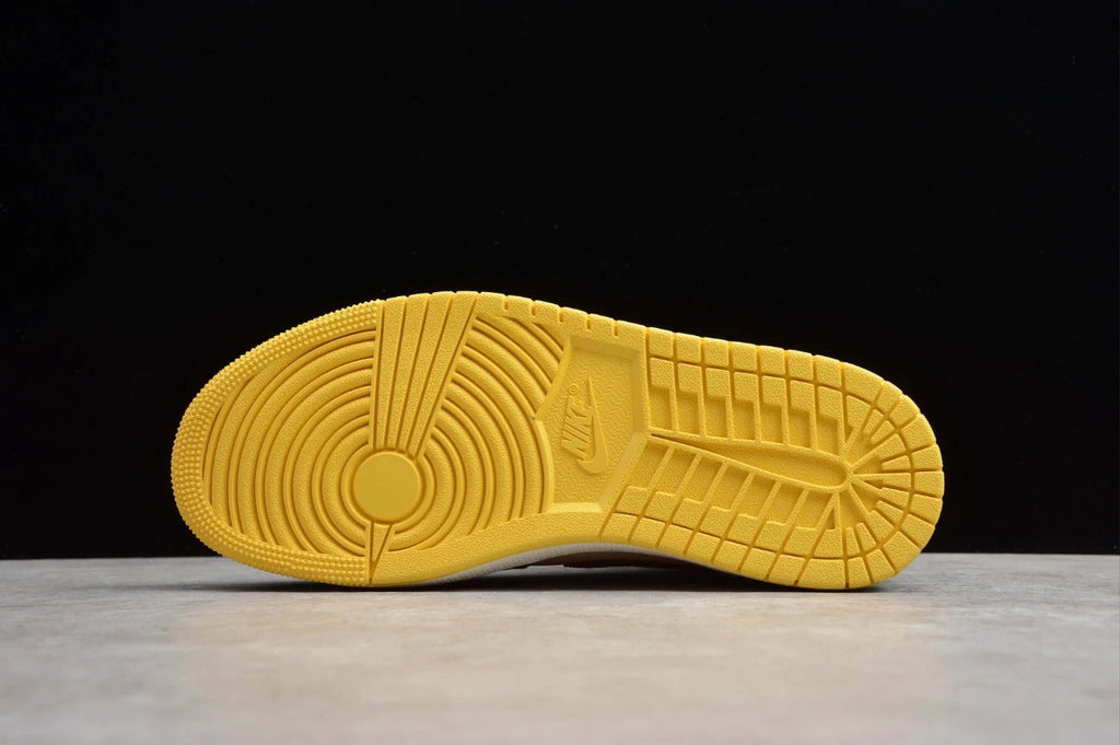 Air Jordan 1 Mid Yellow Blue Brown by Air Jordan