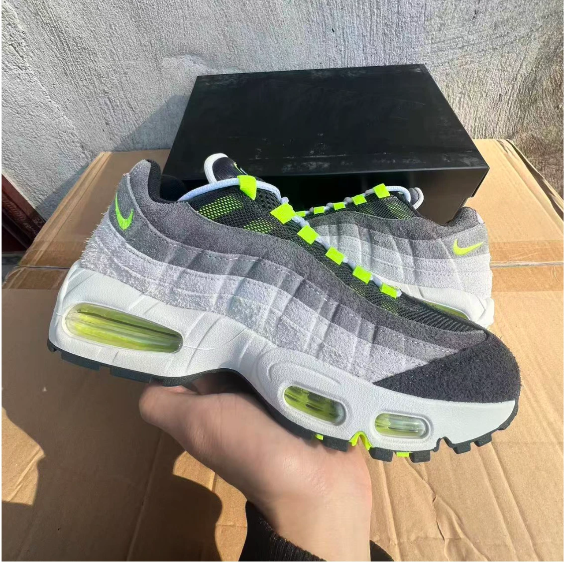 Sergio Lozano x Air Jordan 95 OG ‘Reverse Neon’ Shoes Sneakers by Air Jordan
