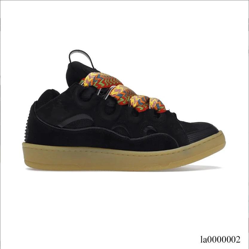 Lanvin Leather Curb Black Shoes Sneakers by Air Jordan