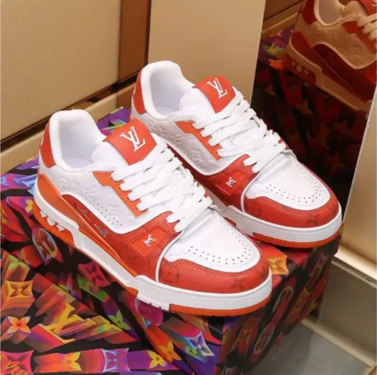 LV Trainer 54 ‘Orange Monogram’ Shoes Sneakers by Air Jordan