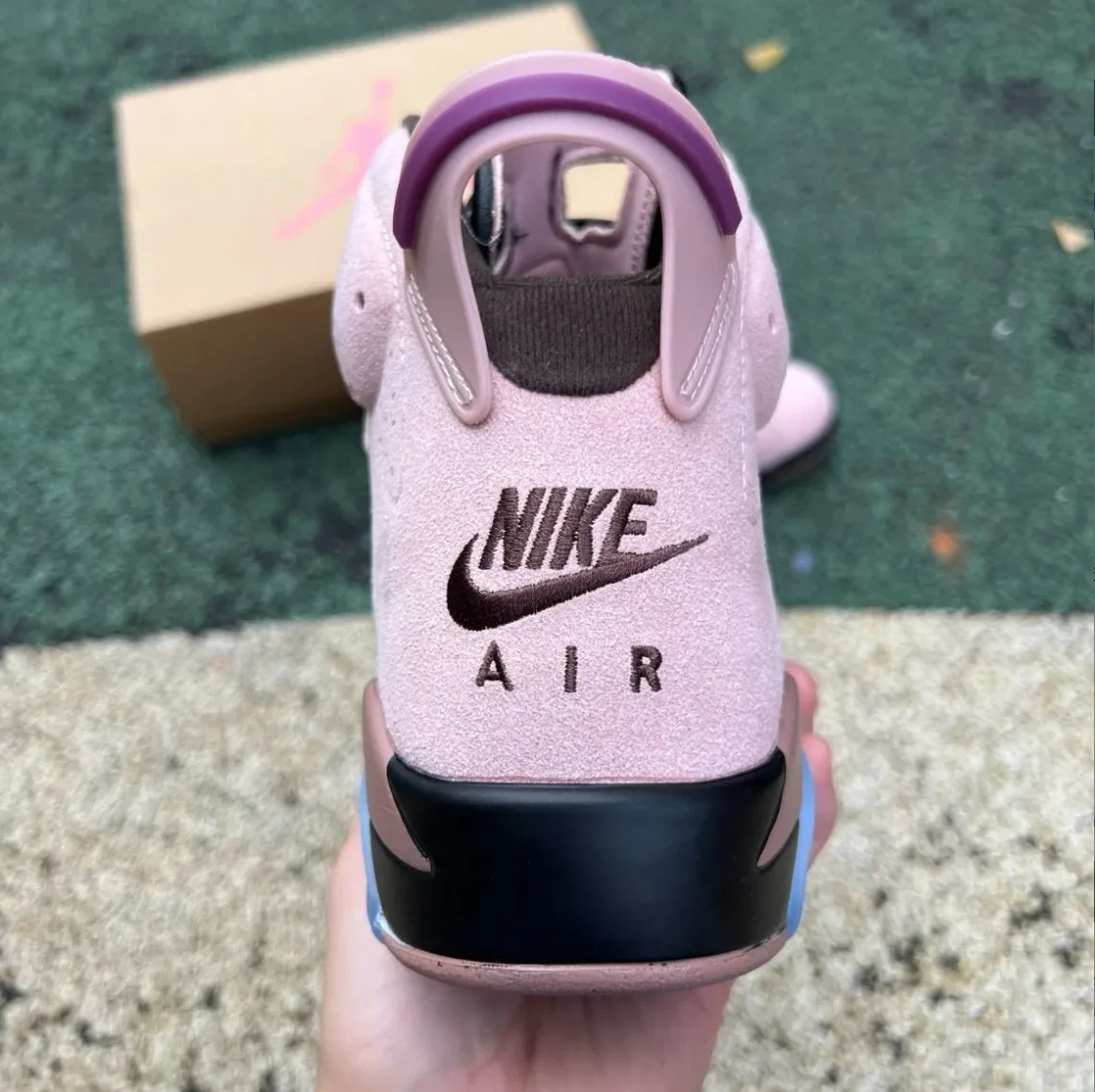 A Ma Maniere x Air Jordan 6 SP Black Smokey Mauve Shoes Sneaker by Air Jordan