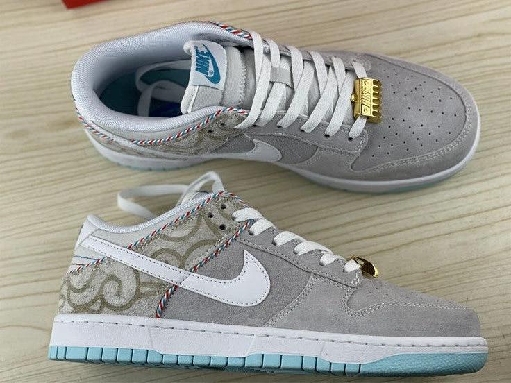 Dunk Low Barbershop Grey Shoes Sneakers by Air Jordan
