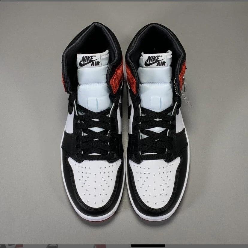Air Jordan 1 Retro High Satin Black Toe (W) Shoes Sneakers by Air Jordan