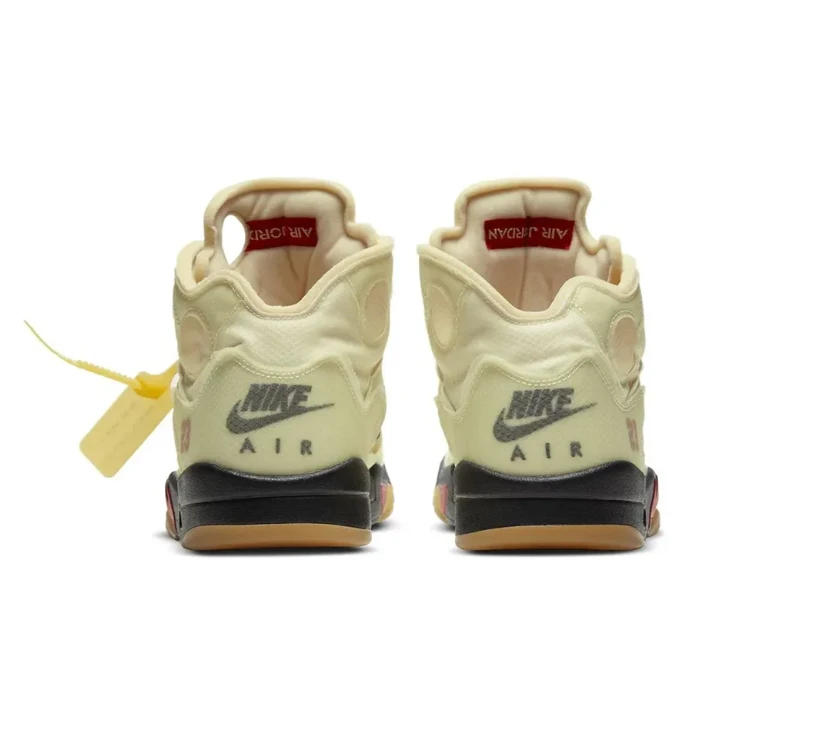 OW x AJ 5 Sail Shoes Sneakers by Air Jordan