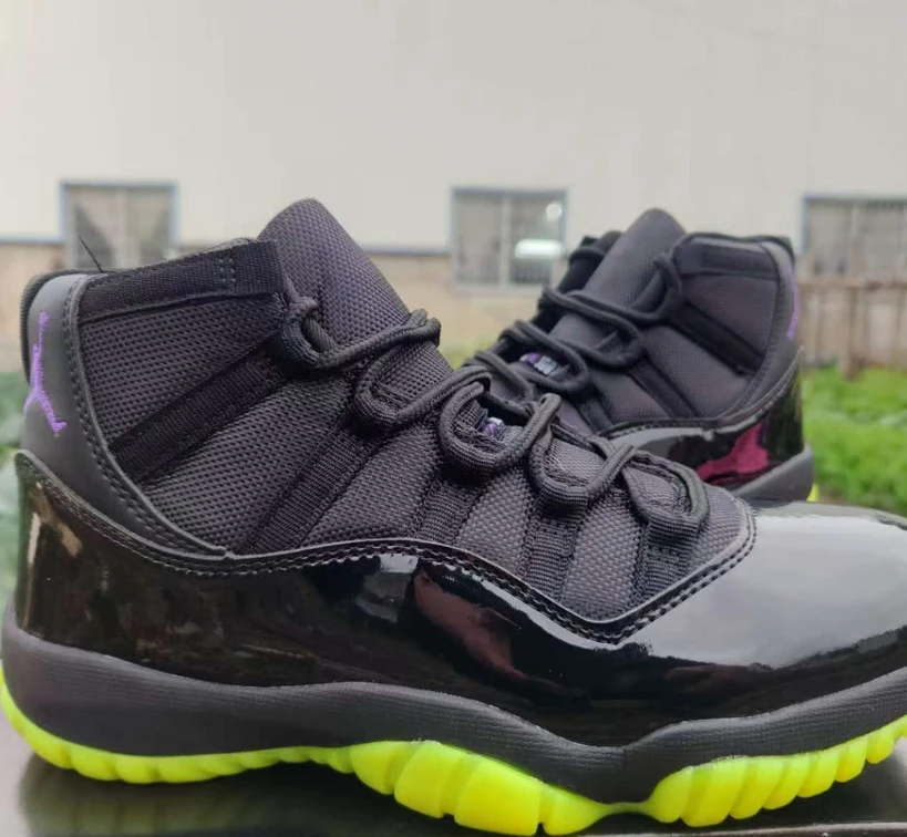 Air Jordan 11 BlackBarely Volt Shoes Sneakers by Air Jordan