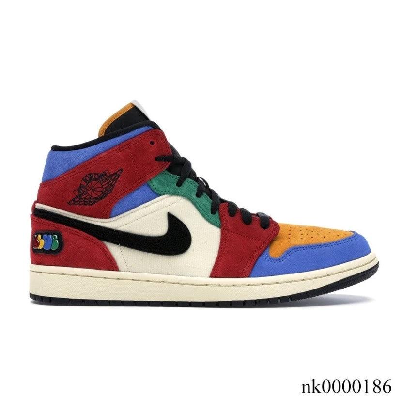 Air Jordan 1 Mid SE Fearless Blue the Great Shoes Sneakers by Air Jordan