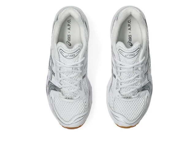 Asics Gel-Kayano 14 A.P.C. White Pure Silver 1203A727-100 by Air Jordan