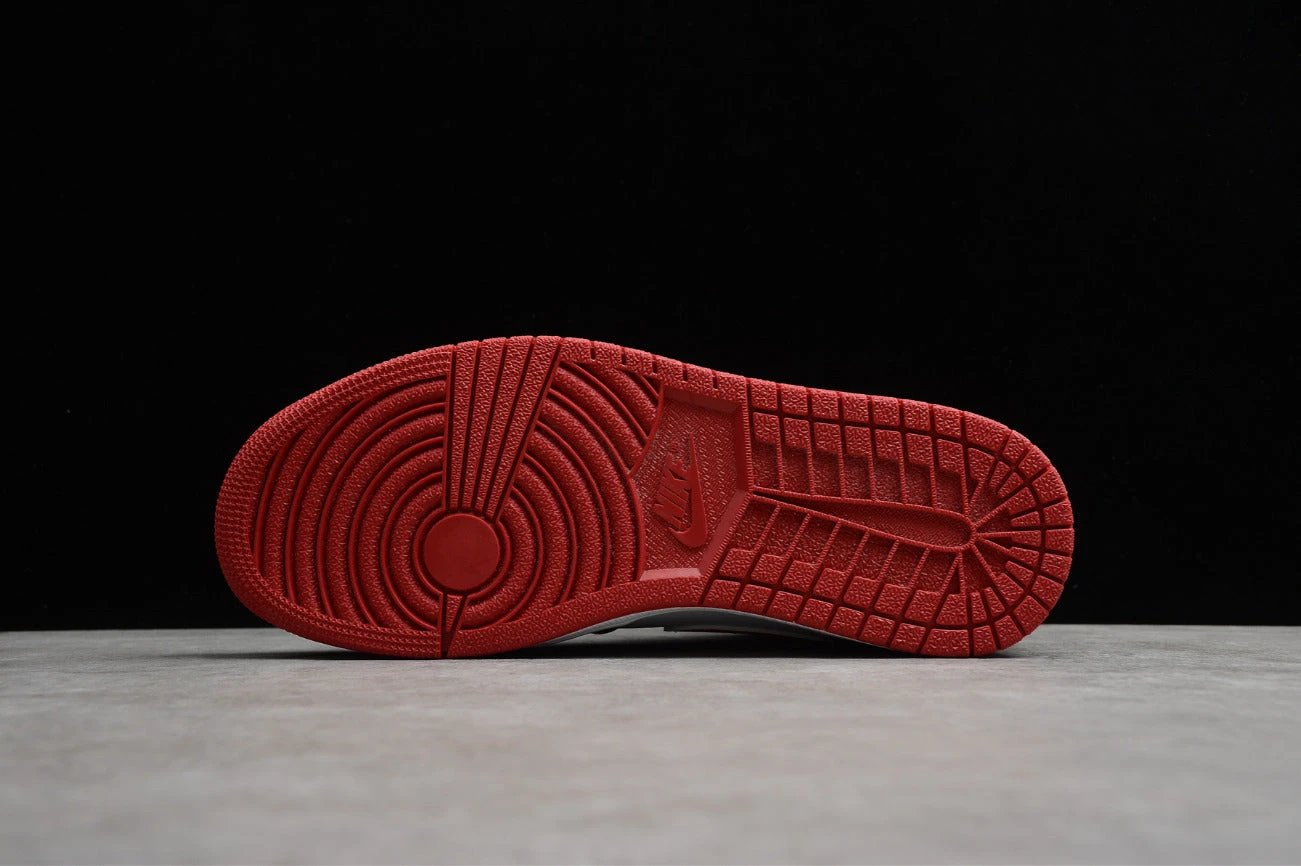 Air Jordan 1 Mid Black White Red by Air Jordan
