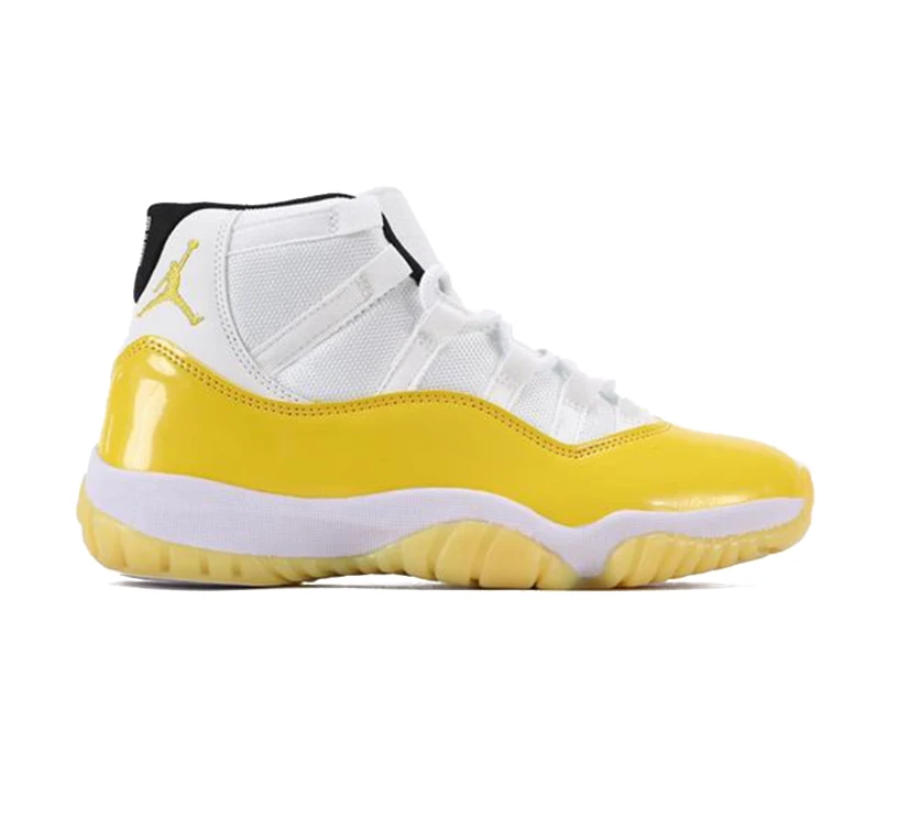 Air Jordan 11 White Yellow Shoes Sneakers by Air Jordan