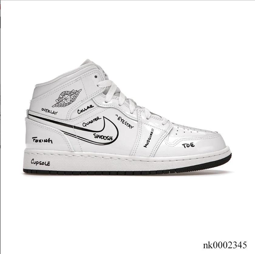 Air Jordan 1 Mid Schematic Shoes Sneakers by Air Jordan