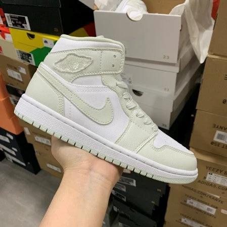 Air Jordan 1 Mid Top White Mint Spruce by Air Jordan
